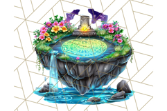 Bright Floating Island PNG Clipart for Fantasy Worlds &amp; Maps Product Image 4