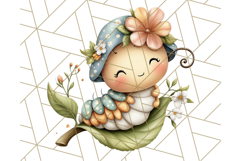 Cute Insects Clipart, Cartoon Bugs, Bug PNG Illustrations Product Image 4