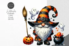 Halloween clipart, Gnome clipart, Autumn clipart Product Image 1