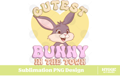 Easter Bunny Sublimation PNG Chick Farm Hip Hop Spring Joy Product Image 1