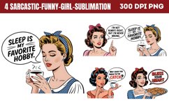 Sarcastic Funny Girl Sublimation PNG Product Image 1