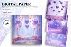 Heart Valentines Background Love Wallpaper Bokeh Backdrop_36 Product Image 1