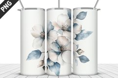 Flowers Tumbler Wrap | Sublimation Design | Tumbler PNG Product Image 1