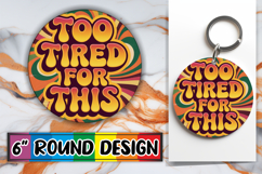 Enchanted Car Coaster Circle, Sarcastic Quote Product Image 1