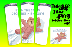 VIVID 20oz Tumbler PNG Template , Religious Product Image 1