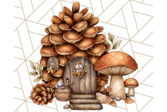 Fall Fairy House Clipart PNG, Autumn Homes and Decor Product Image 4