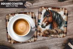 Farm Animals Square Coaster PNG Bundle, Farm Animals PNG Product Image 18