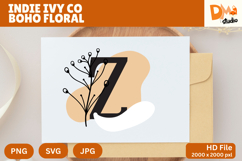 Indie Ivy Co Boho Floral Monogram Product Image 1