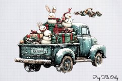 White Rustic Christmas Clipart PNG Product Image 1