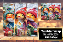 VIVID 20oz Sublimation Tumbler Template , Cute Xmas Product Image 1