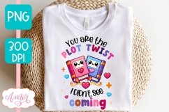 Valentines PNG design for book lovers, bookish shirt PNG Product Image 2