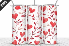 Lovely Hearts Tumbler Design | Valentine's Day Tumbler Wrap Product Image 4