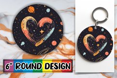 Romantic Heart Pattern Sublimation Product Image 1