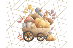 Woodland Autumn Animals PNG Clipart for Fall &amp; Harvest Product Image 4