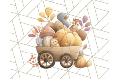 Woodland Autumn Animals PNG Clipart for Fall & Harvest Product Image 4