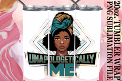 SUNSHINE JOY 20oz TUMBLER WRAP, Black Woman Product Image 1