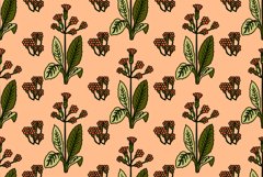 Abstract floral botanical repeat pattern vector illustration Product Image 1