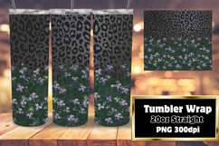 VIVID 20oz Tumbler PNG Template , Leopard Print Product Image 1