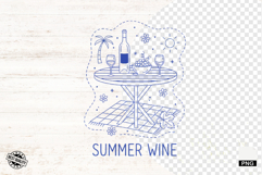 Doodle Summer Wine Clipart Product Image 1
