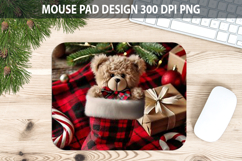 Christmas Beer Mouse Pad Sublimation - Animal PNG Design Product Image 1