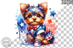 4th of July Dog Sublimation - Clipart PNG Design Product Image 1