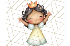 Princess Clipart PNG, Cute Royal Girl Clip Art Product Image 4