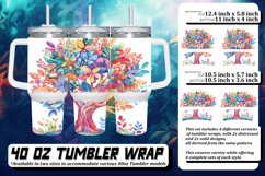 Tranquil Tree Watercolor Tumbler Sublimation - 40oz Product Image 1