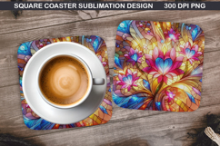 Valentine Coaster Sublimation, Valentine Coaster PNG Design Product Image 1