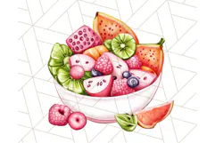 Pink Summer Clipart, Cute Beach Icons, Aesthetic PNG Product Image 4