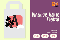Wander Boho Floral Monogram Product Image 1