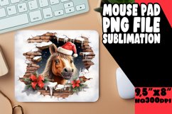 3D Hole in Wall Yuletide Mouse Pad Charm Product Image 1