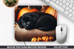 Halloween Dog Mouse Pad Sublimation, Halloween Mouse Pad PNG Product Image 1