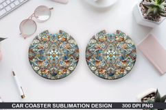 Car Coaster Sublimation| Valentine Coaster PNG Product Image 1