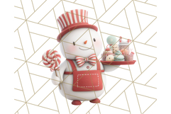 Snowman Family Clipart PNG Winter Holiday Art Product Image 4