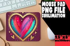 BLISSFUL MOUSE PAD INSPIRATIONAL DESIGN, Heart Product Image 1