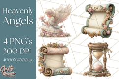 Heavenly Angel Clipart and Clip Art for Christian Christmas Product Image 1