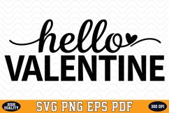Hello Valentine SVG | SVG Cut files Product Image 1