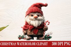 Christmas Gnome Clipart, Winter Clipart Product Image 1