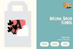 Willow Boho Floral Monogram Product Image 1