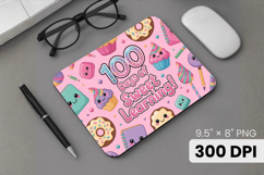 100 days of school Mouse Pad, Teacher PNG Sublimation Design Product Image 1