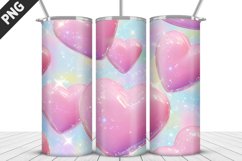 Lovely Hearts Tumbler Design | Valentine&#039;s Day Tumbler Wrap Product Image 1