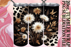 Joyful nights 20oz tumbler wrap, Leopard Prints Product Image 1