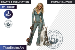 Alpine Winter Sports Fashion and Cabin Clipart PNG Product Image 1