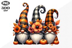 Halloween Gnomes Sublimation - Clipart PNG Design Product Image 1
