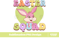 Easter Bunny Sublimation PNG Chick Farm Hip Hop Spring Joy Product Image 1