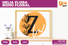 Helia Flora Boho Floral Monogram Product Image 1