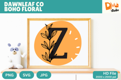 Dawnleaf Co Boho Floral Monogram Product Image 1