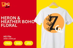 Heron &amp; Heather Boho Floral Monogram Product Image 1