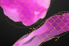 Mermaid Watercolour Border Clip Art Product Image 3