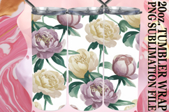 PRESENT OF JOY 20oz TUMBLER WRAP, Flower Pattern Product Image 1